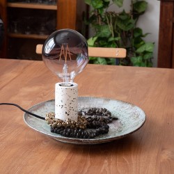 Lampe à poser CYCLO en terrazzo, culot E27