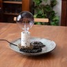 Lampe à poser CYCLO en terrazzo, culot E27