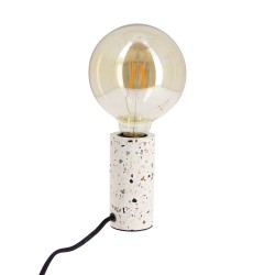 Lampe à poser CYCLO en terrazzo, culot E27