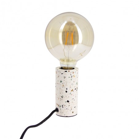 Lampe à poser CYCLO en terrazzo, culot E27