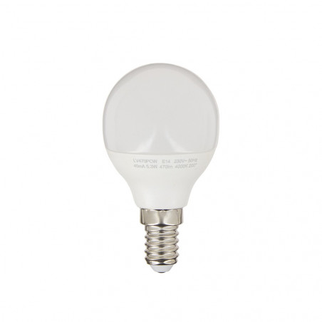 Pack de 3 Ampoules LED (P45), culot E14, conso. 5,3W (eq. 40W), 470 lumens, blanc chaud