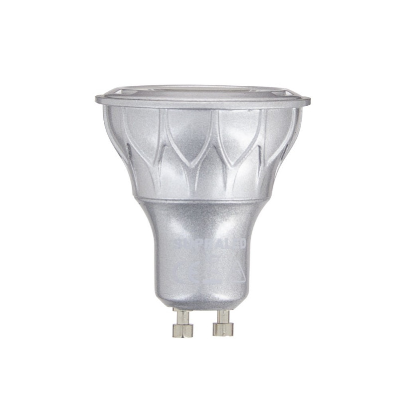 Ampoule LED (Spot), culot GU10, conso. 7,2W (eq. 50W), 345 lumens, blanc chaud