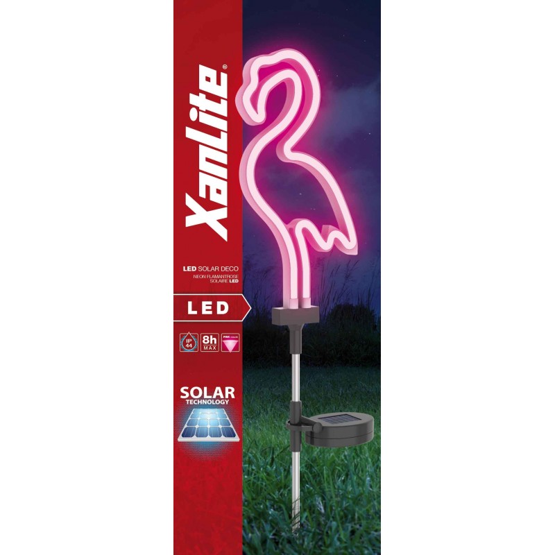 Flamant Rose Solaire Lumineux 3 LED Blanches - Décoration Jardin Extérieur Élégante Et Éco WERKA PRO