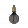 Ampoule Déco LED Filament, Aspect Aiguilles de pin Noir, G125, culot E27, 4W cons. 2700K Blanc Chaud