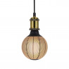 Ampoule Déco LED Filament, Aspect Aiguilles de pin Noir, G125, culot E27, 4W cons. 2700K Blanc Chaud