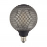 Ampoule Déco LED Filament, Aspect Filet Noir, G125, culot E27, 4W cons. 2700K Blanc Chaud