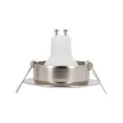 Ampoule LED connectée KOZii, éclairage blancs + couleurs, GU10 Spot encastrable aluminium brossé orientable 5W