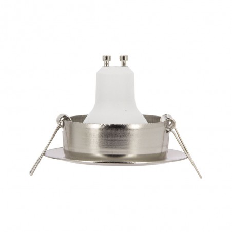 Ampoule LED connectée KOZii, éclairage blancs + couleurs, GU10 Spot encastrable aluminium brossé orientable 5W