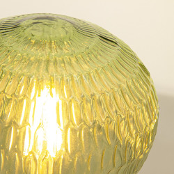 Ampoule LED déco Ballon Vert, culot E27, 4W cons., 340 lumens, lumière blanc chaud