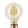 Ampoule LED déco Hologramme Globe (G95) au verre ambré, culot E27, 4W cons., 200 lumens, lumière blanc chaud