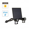 Double projecteur LED solaire