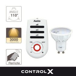 Ampoule LED spot, culot GU10, 3,4W cons. (35W eq.), lumière blanc chaud