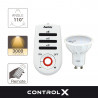 Ampoule LED spot, culot GU10, 3,4W cons. (35W eq.), lumière blanc chaud