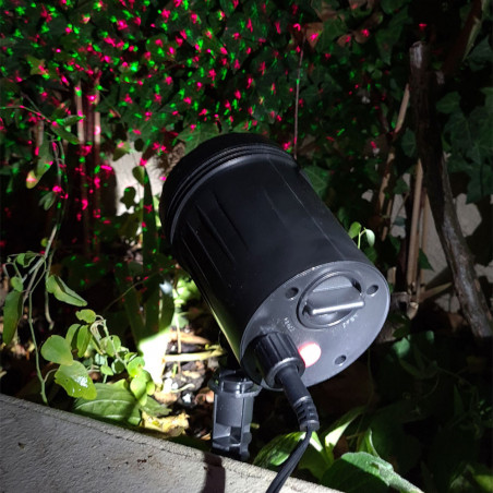 Éclairage laser décoratif de jardin