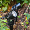 Double projecteur LED solaire
