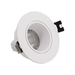 Spot GU10 50W 2700K Rond orientable Blanc IP20