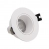Spot GU10 50W 2700K Rond orientable Blanc IP20