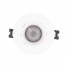 Spot GU10 50W 2700K Rond orientable Blanc IP20