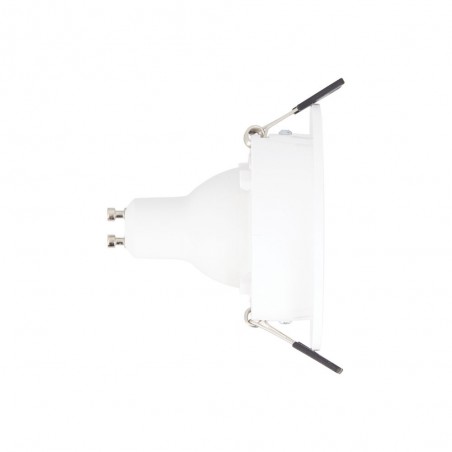 Spot GU10 50W 2700K Rond orientable Blanc IP20