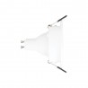 Spot GU10 50W 2700K Rond orientable Blanc IP20