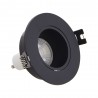 Spot GU10 50W 2700K Rond orientable Noir IP20
