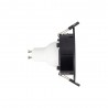 Spot GU10 50W 2700K Rond orientable Noir IP20