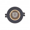 Spot GU10 50W 2700K Rond orientable Noir et or IP20
