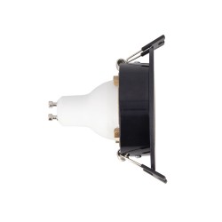 Spot GU10 50W 2700K Rond orientable Noir et or IP20
