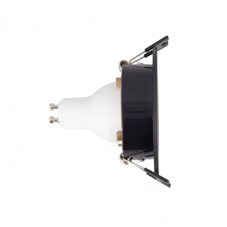 Spot GU10 50W 2700K Rond orientable Noir et or IP20
