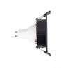 Spot GU10 50W 2700K Rond orientable Noir et or IP20