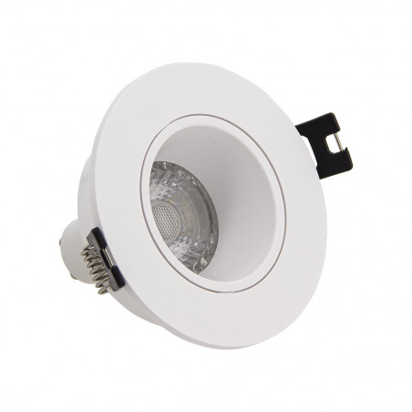 Lot 3 Spots GU10 50W 2700K Rond orientable Blanc IP20