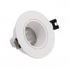 Lot 3 Spots GU10 50W 2700K Rond orientable Blanc IP20