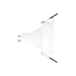 Lot 3 Spots GU10 50W 2700K Rond orientable Blanc IP20