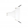 Lot 3 Spots GU10 50W 2700K Rond orientable Blanc IP20