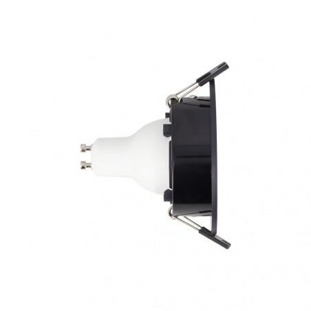 Lot 3 Spots GU10 50W 2700K Rond orientable Noir IP20