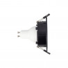 Lot 3 Spots GU10 50W 2700K Rond orientable Noir IP20