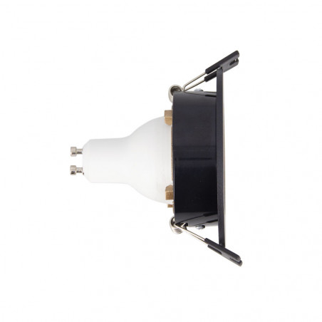 Lot 3 Spots GU10 50W 2700K Rond orientable Noir et or IP20