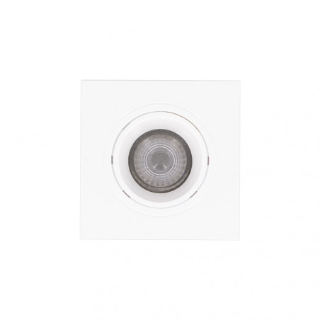 Lot 3 Spots GU10 50W 2700K Carré orientable Blanc IP20