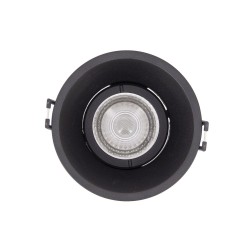 Spot GU10 50W 2700K Rond profond Noir IP20