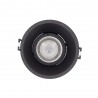 Spot GU10 50W 2700K Rond profond Noir IP20