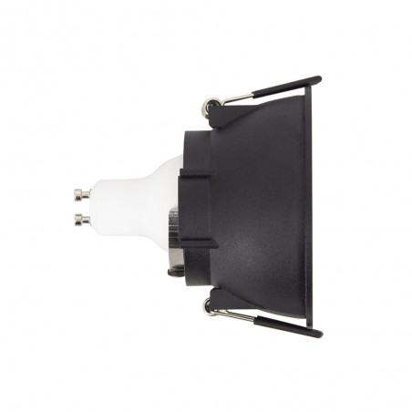 Spot GU10 50W 2700K Rond profond Noir IP20