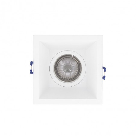 Spot GU10 50W 2700K Carré profond Blanc IP20