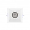 Spot GU10 50W 2700K Carré profond Blanc IP20