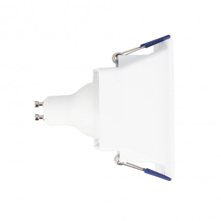 Spot GU10 50W 2700K Carré profond Blanc IP20