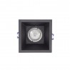 Spot GU10 50W 2700K Carré profond Noir IP20