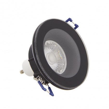 Spot GU10 50W 4000K Rond Noir IP44