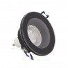 Spot GU10 50W 4000K Rond Noir IP44