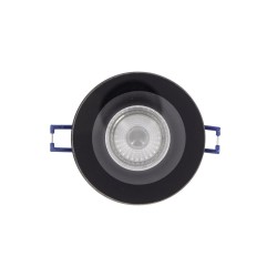Spot GU10 50W 4000K Rond Noir IP44