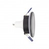 Spot GU10 50W 4000K Rond Noir IP44