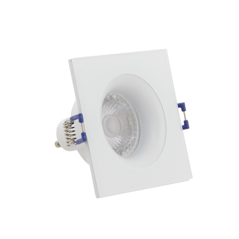 Spot GU10 50W 4000K Carré Blanc IP44